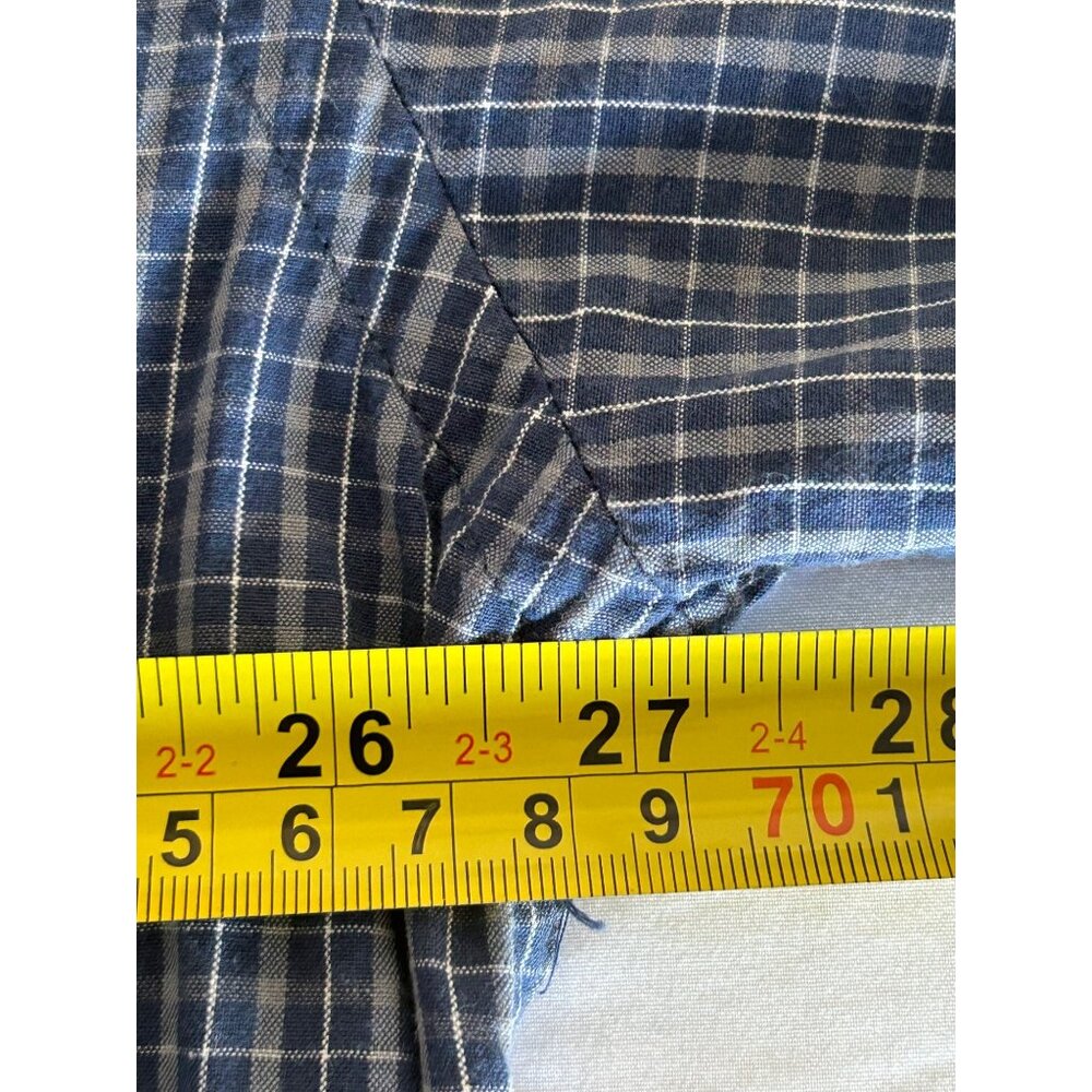 Ralph Lauren Mens Blue Checkered Polo Button Down Shirt Size XL Cotton - Picture 5 of 6